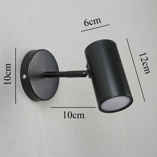 Applique murale led nordique or noir - vue 7 sur 8