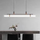 Vintage LED chandelier long lamp for dining room, office or kitchen island