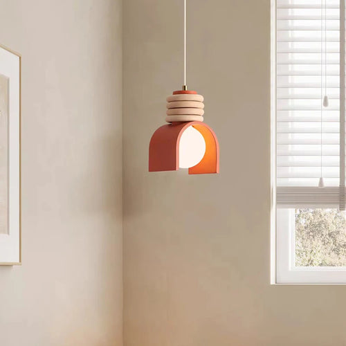 lampe led suspendue créative en résine avec cordon réglable pour intérieur