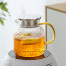 Carafe en verre résistant chaleur avec poignée