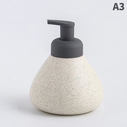 bouteille céramique distributeur savon liquide et gel douche - vue 15 sur 18