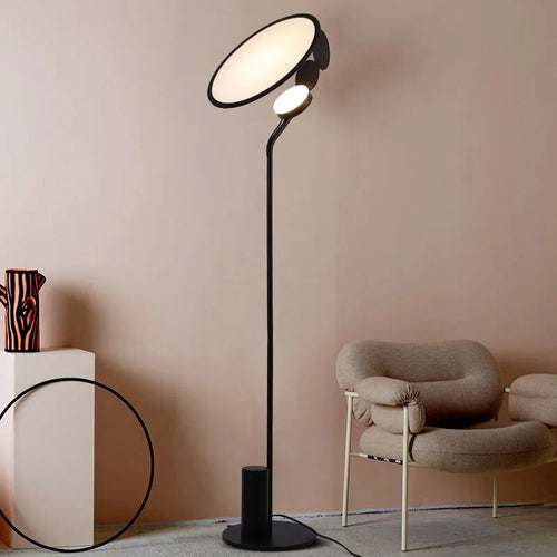 Lampadaire design noir en métal - vue 4 sur 4