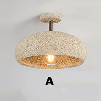 plafonnier Nordique Simple vent jaune chambre japonais Wabi Sabi vêtements chambre appartement couloir décoration éclairage