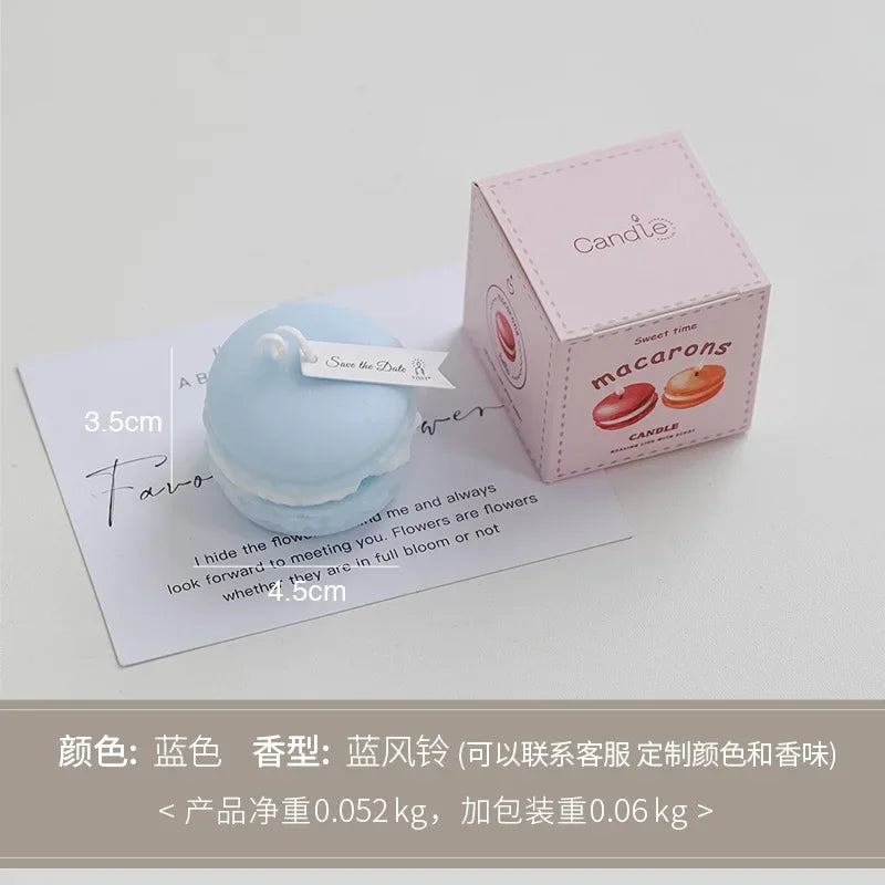 mini bougie parfumée macaron pour décoration intérieure et souvenirs - vue 8 sur 13