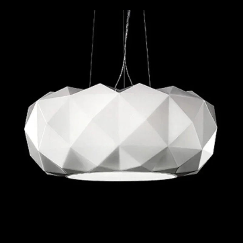 suspension en verre moderne avec découpe diamantée pour décoration intérieure - vue 4 sur 7