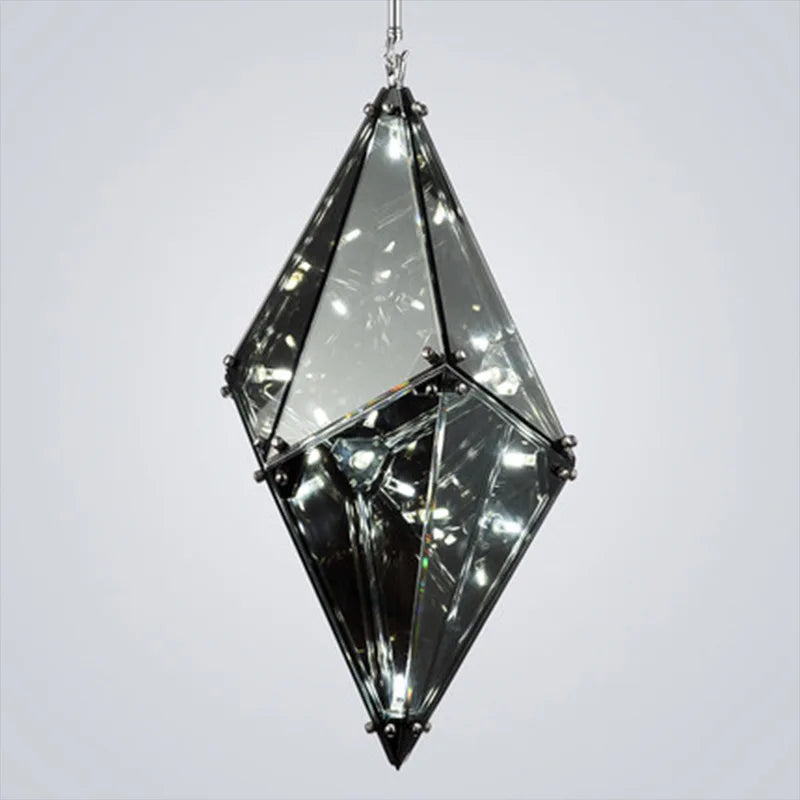 lustre en cristal moderne en forme de goutte d'eau décoratif pour intérieur - vue 6 sur 10