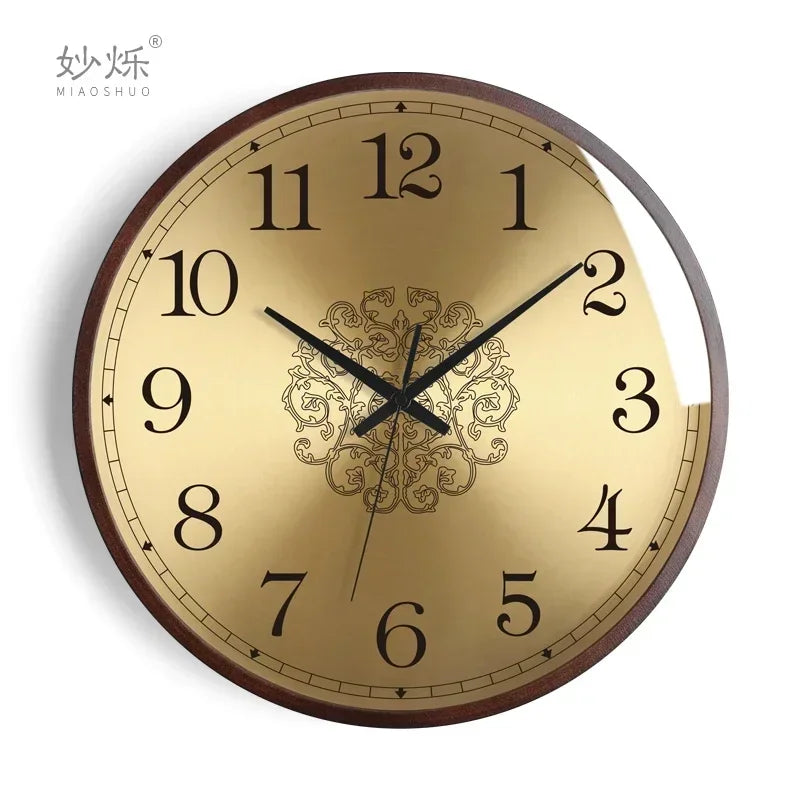 horloge murale design moderne en bois luxe silencieuse décorative idées cadeaux - vue 14 sur 14