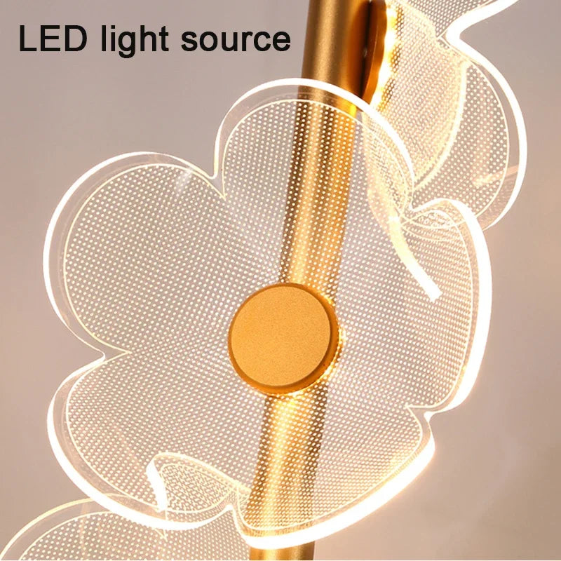 lampe de chevet moderne en forme de fleur créative - vue 7 sur 8