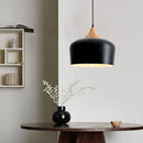 Suspension nordiques en bois massif abat-jour en aluminium lampe suspendue pour la maison Restaurant Bar hôtel café décor à la maison éclairage intérieur