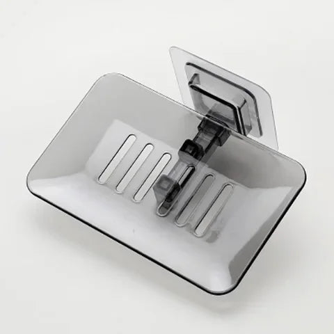 porte-savon mural auto-adhésif à double couche pour salle de bain - vue 10 sur 9