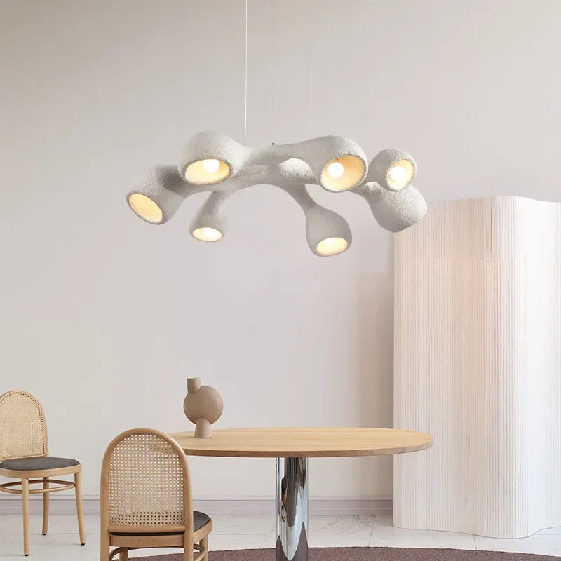 Minimalist Nordic designer chandelier - vue 6 sur 9