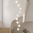 lustre minimaliste moderne pour escalier duplex rotatif