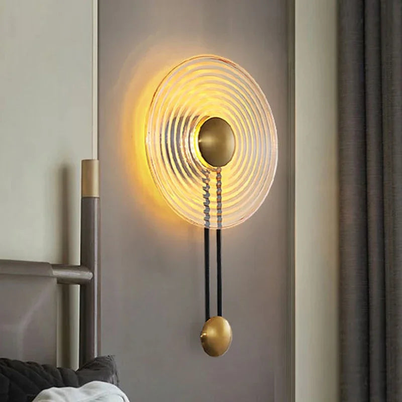 applique murale led nordique à ondulations design moderne et simple - vue 7 sur 10
