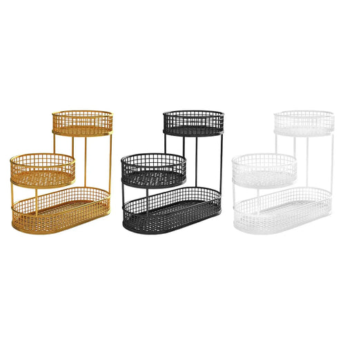 Countertop Fruit Basket Metal Wire Storage Basket, Counter Serving Tray Space Saver Serving Stand Vegetables Storage Rack - vue 3 sur 8