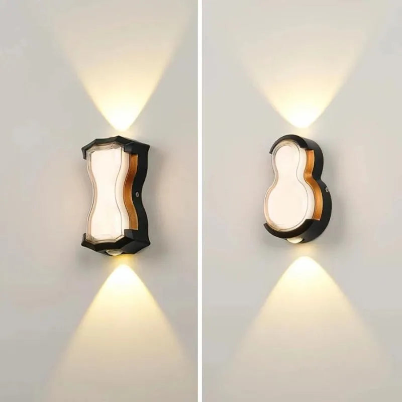 applique murale extérieure moderne étanche à led pour tous espaces - vue 6 sur 12