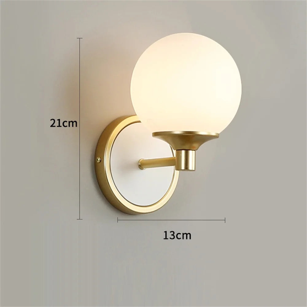 applique murale moderne nordique double tête led décoration maison - vue 3 sur 8