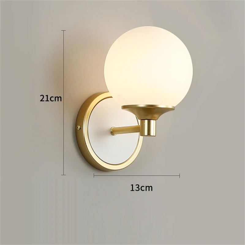 applique murale moderne nordique double tête led décoration maison