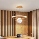 suspension led en bois massif style nordique tatami