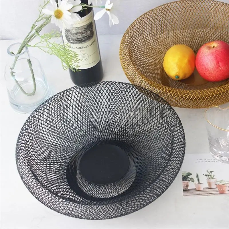 panier à fruits en fer style nordique pour rangement et décoration - vue 3 sur 8