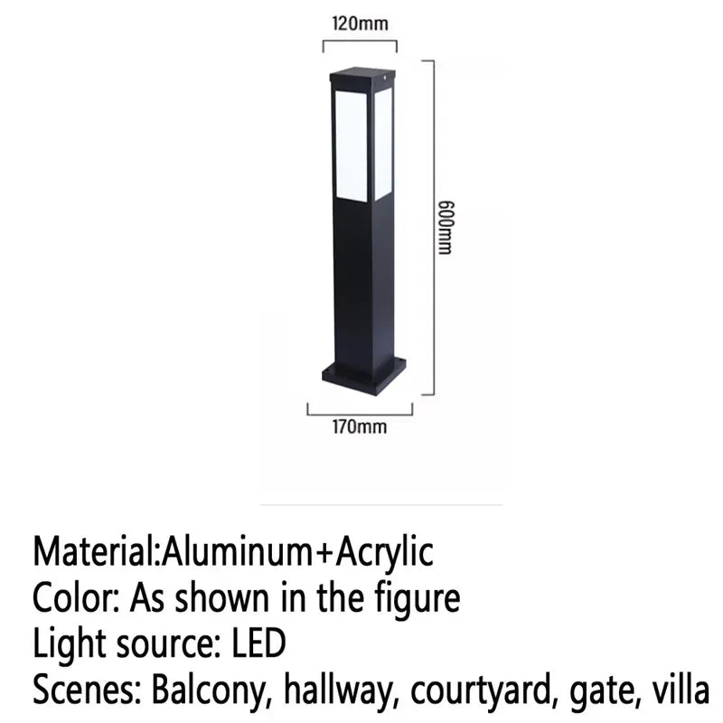 lampe de jardin extérieure led étanche design contemporain pour villa - vue 43 sur 47