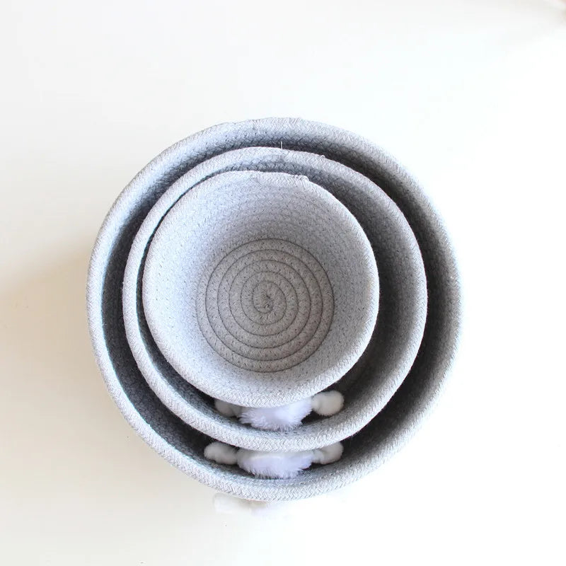 panier de rangement tissé animaux pour jouets et divers objets - vue 6 sur 21