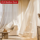 Voilage tulle scintillant moderne pour salon chambre fenêtre