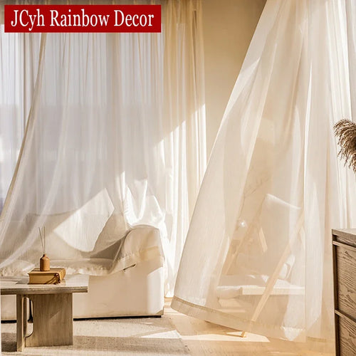 Voilage tulle scintillant moderne pour salon chambre fenêtre