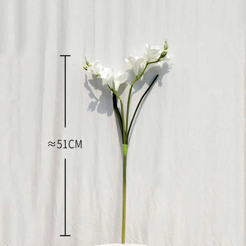 fleurs artificielles orchidées bouquet de mariage décoration élégante - vue 6 sur 9