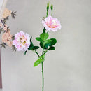 fleurs artificielles deux têtes roses décoration élégante pour intérieur