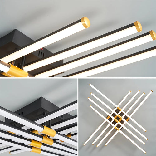 led plafonnier luminaire intérieur chambre salon hall cuisines - vue 6 sur 15