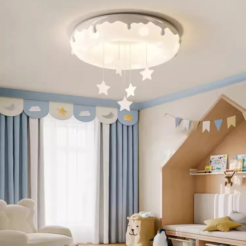plafonnier en forme de beignet pour chambre d'enfant moderne et chaleureux - vue 4 sur 11