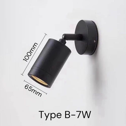 spot led extérieur double tête étanche pour jardin balcon clôture - vue 10 sur 9