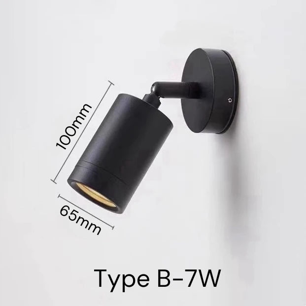 spot led extérieur double tête étanche pour jardin balcon clôture - vue 9 sur 9