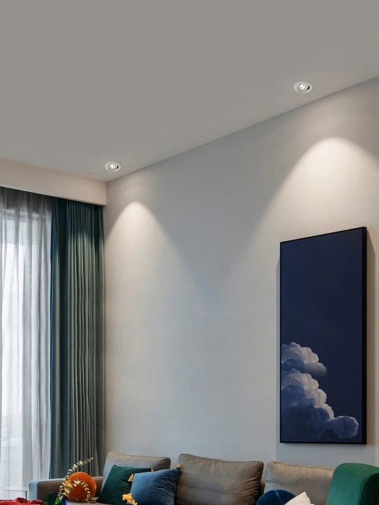 spot led 	encastré lumineux rond réglable pour éclairage intérieur - vue 5 sur 13