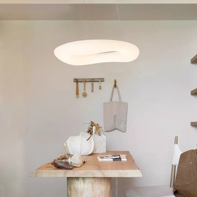 lustre moderne nordique nuage led décoration suspendue - vue 4 sur 30