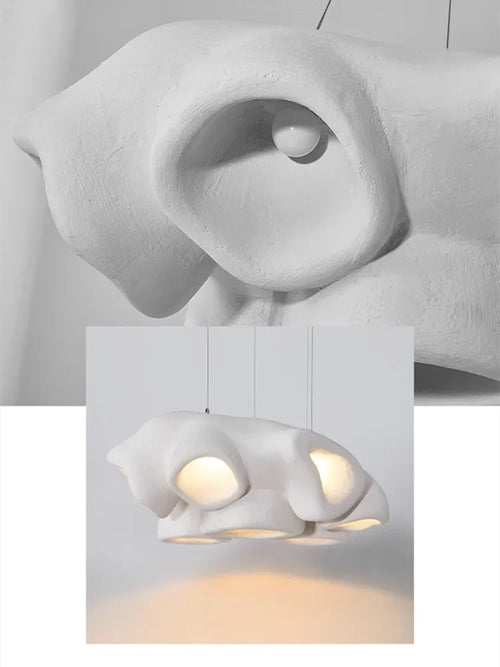 Nordic wabi sabi minimalist chandelier for interior decoration - vue 7 sur 11