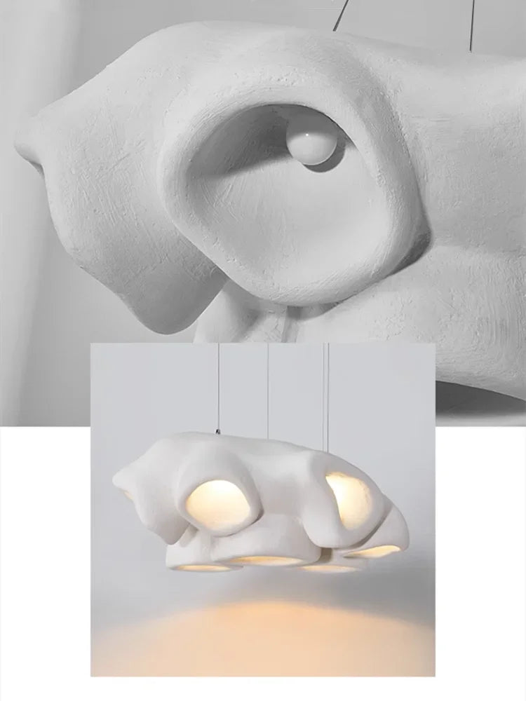 Nordic wabi sabi minimalist chandelier for interior decoration - vue 6 sur 11