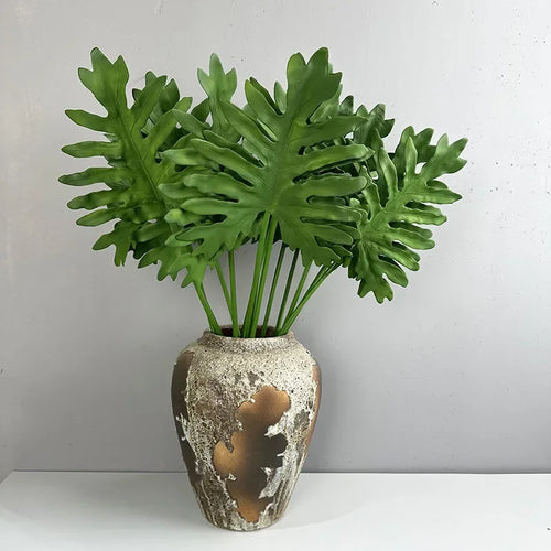Set of 2 realistic touch artificial plants for indoor decoration - vue 4 sur 6