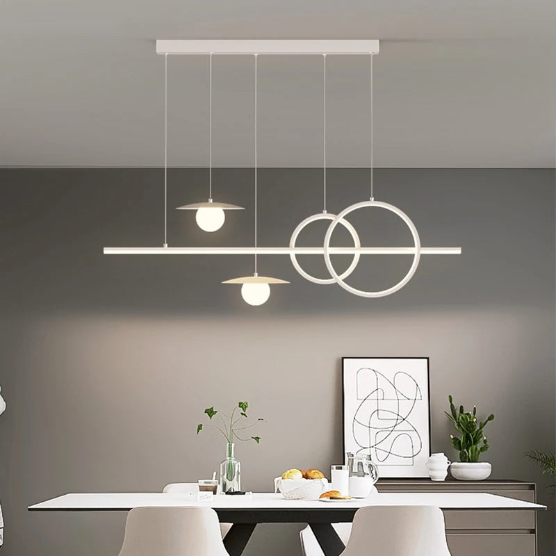 lustre nordique géométrique créatif pour restaurants et bars - vue 7 sur 18