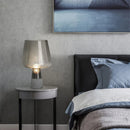 lampe de table moderne en ciment et verre décoration nordique