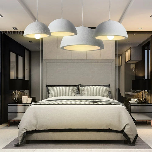 lustre nordique wabi sabi pour décoration intérieure et éclairage suspendu - vue 5 sur 11