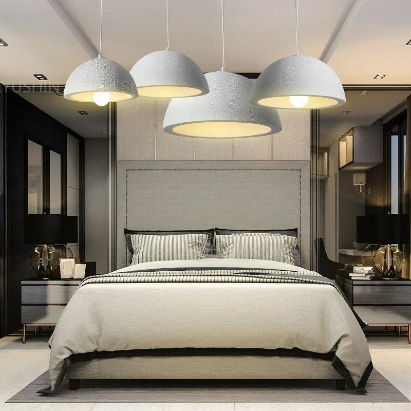lustre nordique wabi sabi pour décoration intérieure et éclairage suspendu - vue 4 sur 11