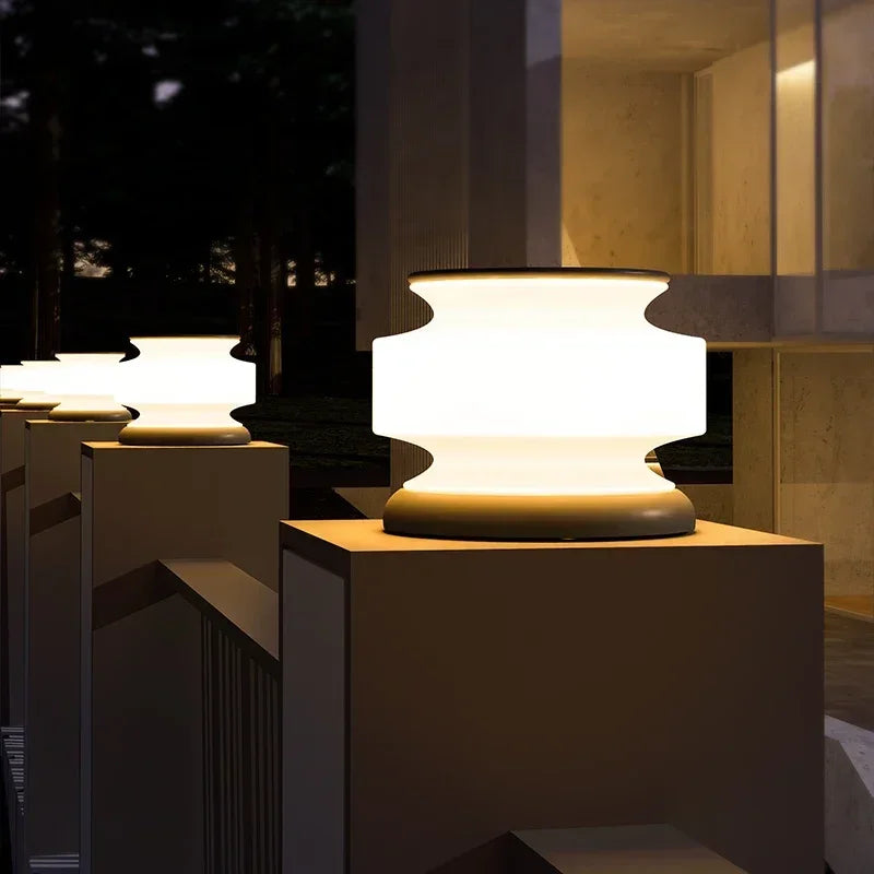 lampe solaire étanche pour éclairage extérieur moderne jardin et paysage - vue 5 sur 8