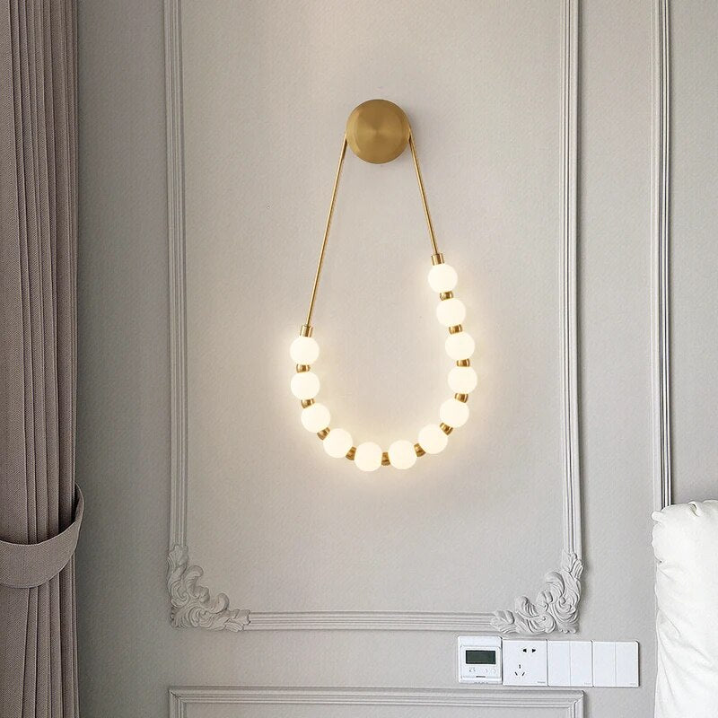 Applique murale de chevet style minimaliste crème italienne - vue 5 sur 9
