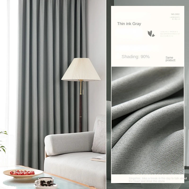 Rideau occultant plissé style moderne pour salon chambre - vue 14 sur 16