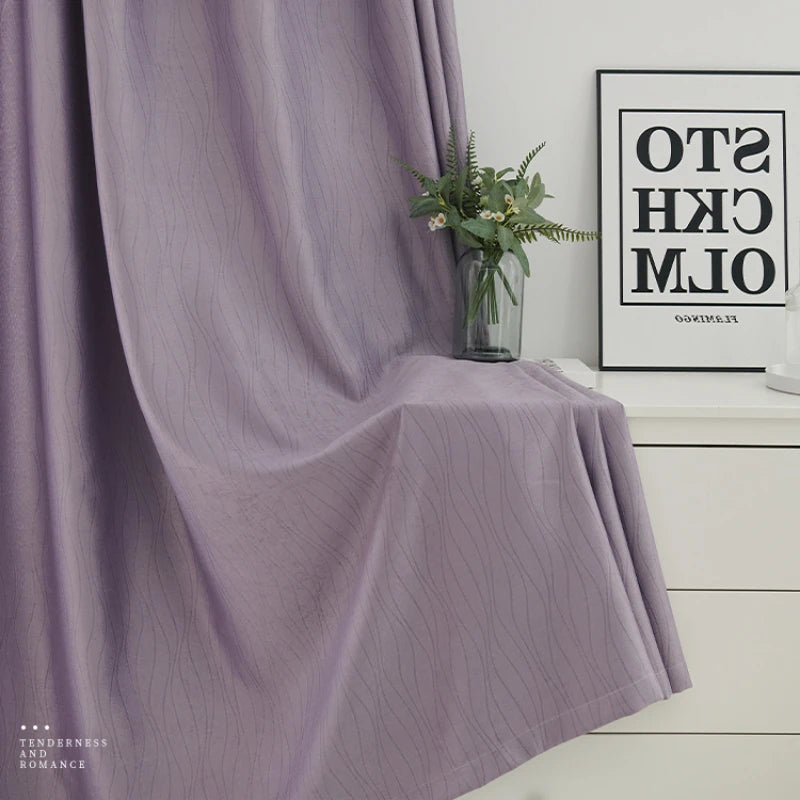 Rideau occultant style français pour salon chambre balcon - vue 4 sur 18