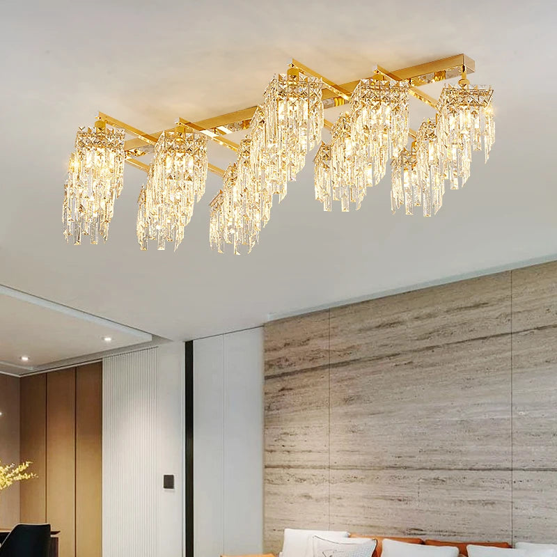 lampe en cristal de luxe pour intérieur moderne élégant - vue 3 sur 14