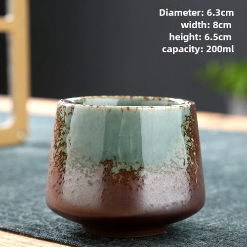 Tasse à thé raku artisanale style kung fu