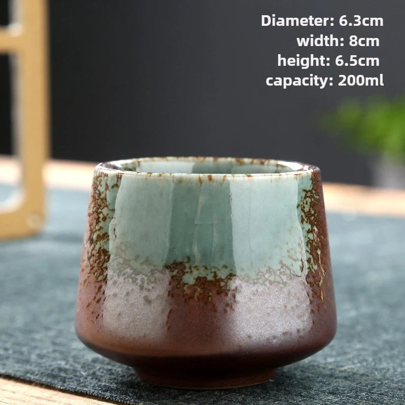 Tasse à thé raku artisanale style kung fu