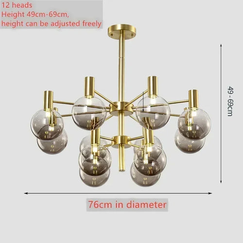 Nordic minimalist glass pendant light for modern decor